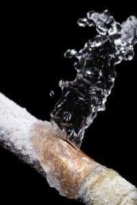 Frozen Leak Pipe